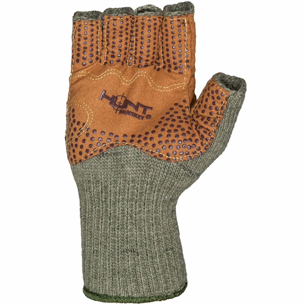 Hunt Monkey Wooly Hunt Wool Glove Half Finger 6 Hunt Monkey Wooly Hunt Wool Glove Half Finger - Image 4